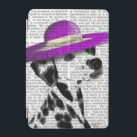 Dalmatian With Purple Wide Brimmed Hat iPad Mini Cover<br><div class="desc">Pets</div>