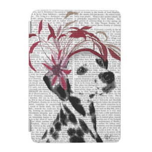Dalmatian With Red Fascinator iPad Mini Cover