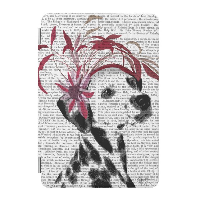 Dalmatian With Red Fascinator iPad Mini Cover (Front)