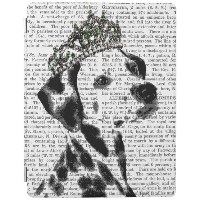 Dalmatian with Tiara 2 iPad Air Cover (Front)