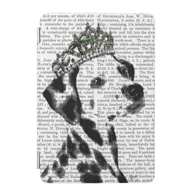 Dalmatian with Tiara 2 iPad Mini Cover (Front)