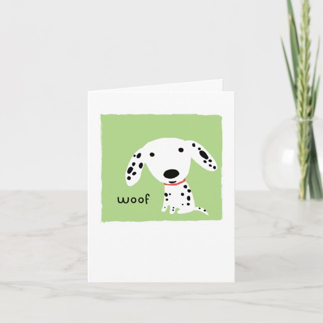 Dalmatian Woof Card (Front)