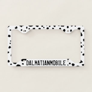 Dalmatianmobile - Dalmatian Spots - Custom License Plate Frame