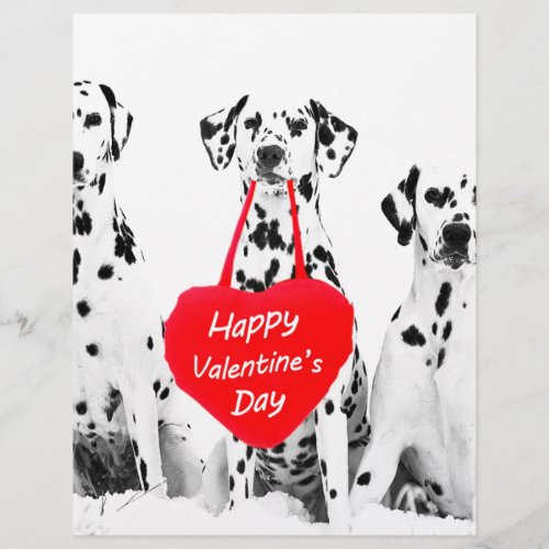 Dalmatians Dog Heart Happy Valentines Day