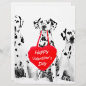 Dalmatians Dog Heart Happy Valentine's Day (Front/Back)