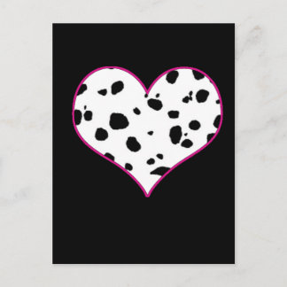 Dalmatians heart postcard