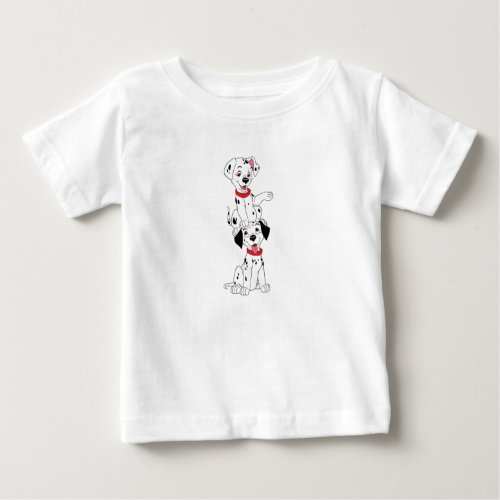 Dalmatians Playing Disney Baby T_Shirt