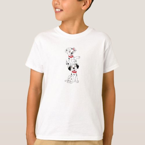 Dalmatians Playing Disney T_Shirt