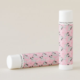 Dalmatians Puppies Black Spots Pink Toy Ball White Lip Balm