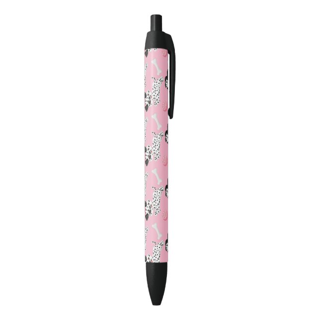 Dalmatians Puppies Black Spots Pink Toy Ball White Pen (Bottom (Vertical))