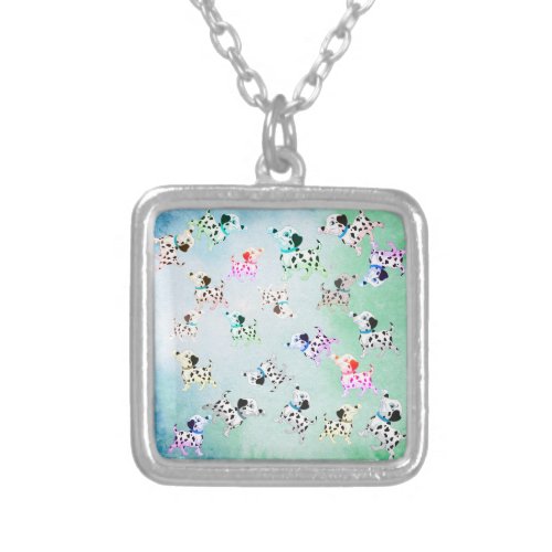 Dalmatians Silver Plated Necklace