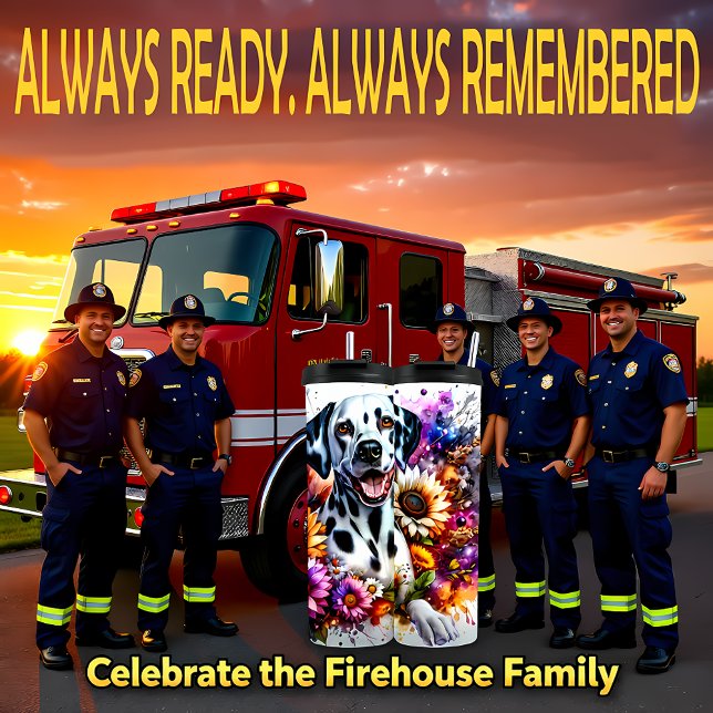 Dalmatian's Spotted Bloom Thermal Tumbler (Creator Uploaded)