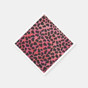 DalmatiDalmatian Black and Red Print Paper Napkins