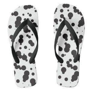 Dalmatine Dots Pattern Flip Flops