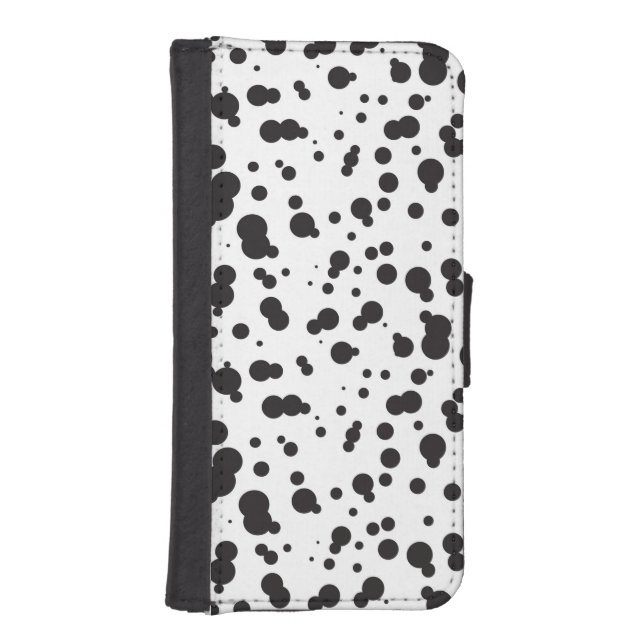 Dalmatine Dots Pattern iPhone Wallet Case (Front)