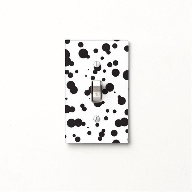 Dalmatine Dots Pattern Light Switch Cover (In Situ)