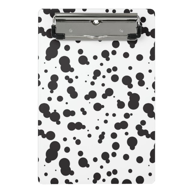 Dalmatine Dots Pattern Mini Clipboard (Front)