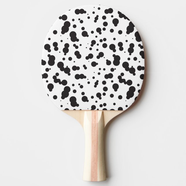 Dalmatine Dots Pattern Ping-Pong Paddle (Front)