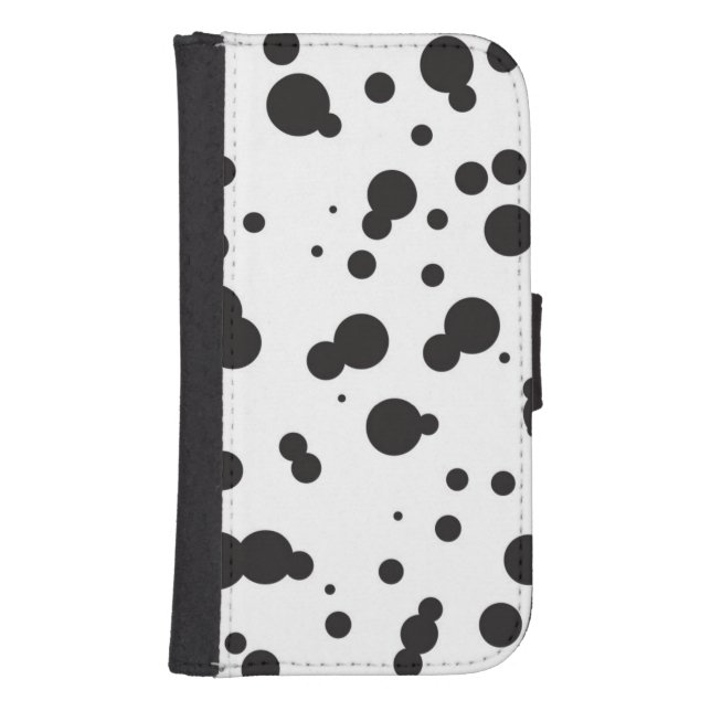 Dalmatine Dots Pattern Samsung Galaxy Wallet Case (Front)