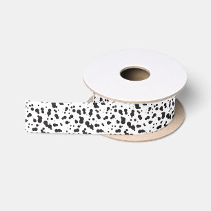 Dalmatine Dots Pattern Satin Ribbon