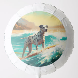 Dalmation Beach Surfing Painting  Balloon