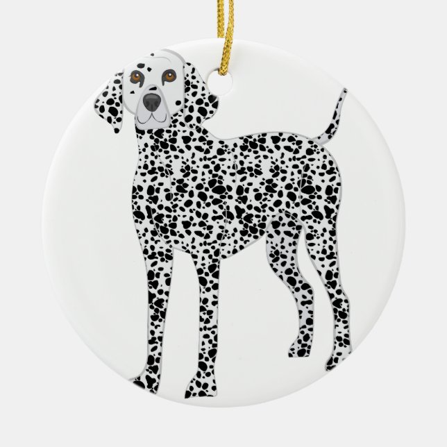 Dalmation Ceramic Ornament (Front)
