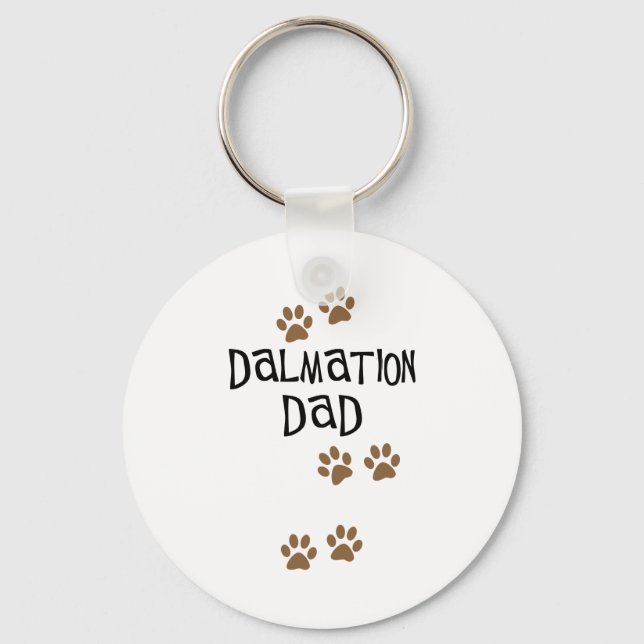 Dalmation Dad Keychain (Front)
