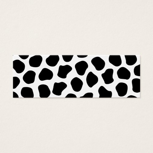 Customizable Dalmation Print Business Card