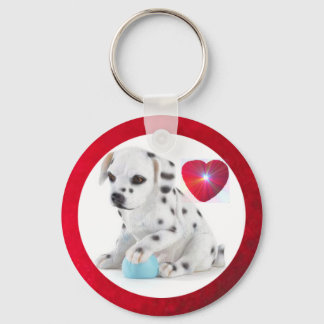 Dalmation Toy Keychain