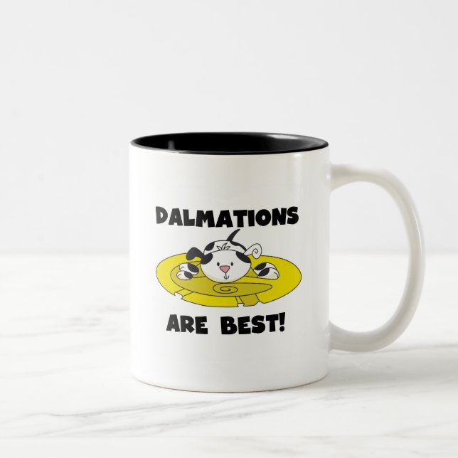 Dalmations Are Best T-shirts and Gifts Two-Tone Coffee Mug (Right)