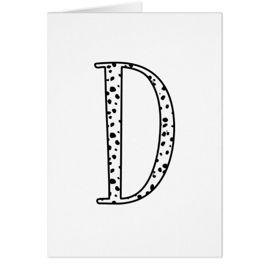 Dalmations Dots D Cards (Front)