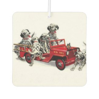 Dalmations Firefighters Air Freshener
