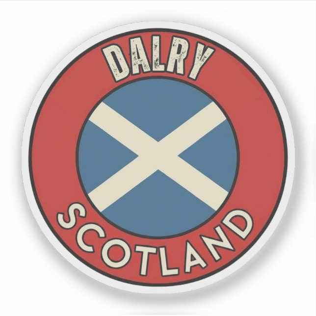 Dalry, Scotland Sticker (Front)