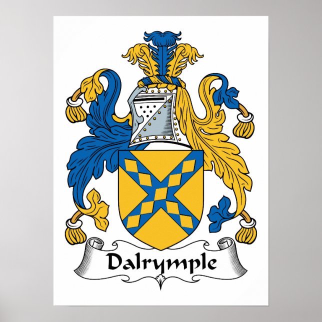 Dalrymple Family Crest Poster (Front)