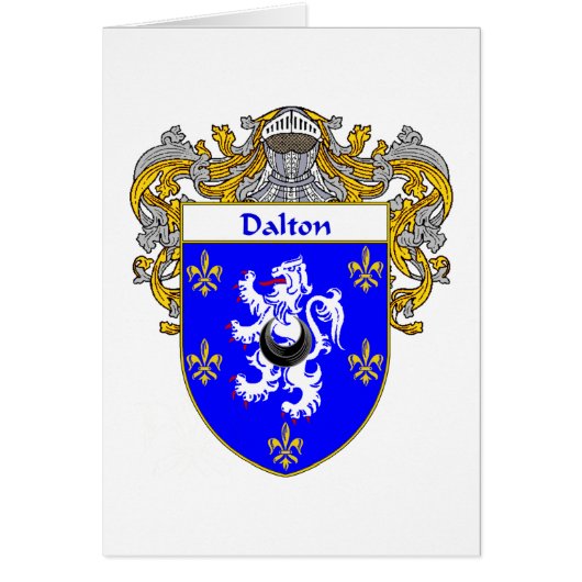Dalton Coat of Arms (Mantled) Cards (Front)
