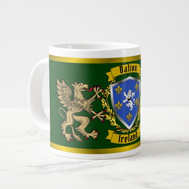 Dalton Irish Shield & Griffins Giant Coffee Mug (Front Left)