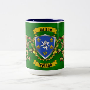 Dalton Irish Shield & Griffins Two-Tone Coffee Mug