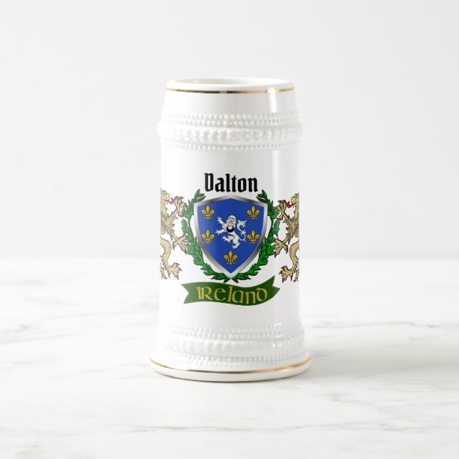 Dalton Irish Shield Personalized Beer Stein (Center)