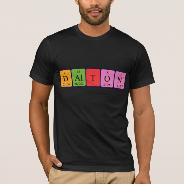 Dalton periodic table name shirt (Front)