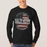 Daly City California  Vintage American flag T-Shirt