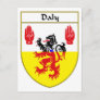 Daly Coat of Arms/Family Crest Postcard