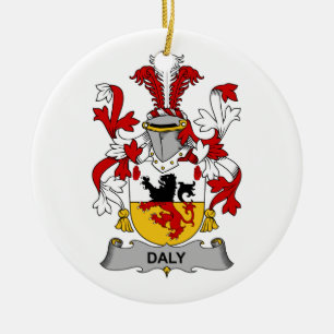 Daly Family Crest Ceramic Ornament