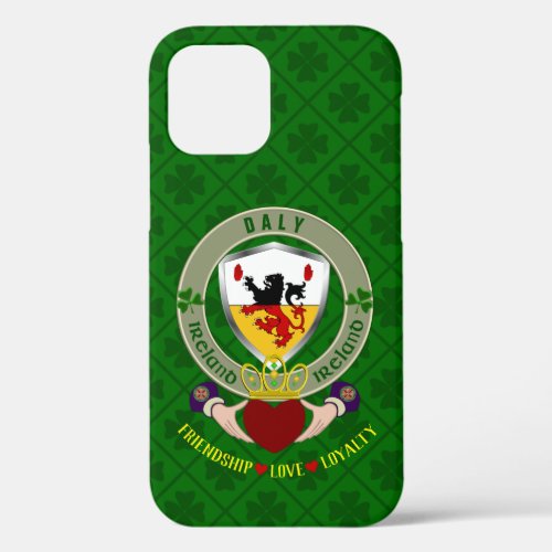 Daly Irish Shield  Claddagh Personalized  iPhone 12 Case