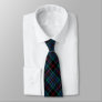 Daly Tartan Royal Blue and Black Plaid Pattern Neck Tie