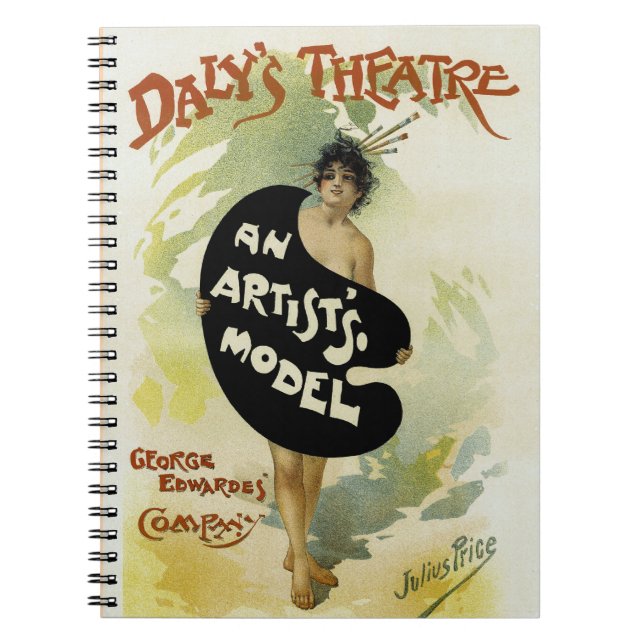 Daly's Theatre ~ An Artist's Model Notebook (Front)
