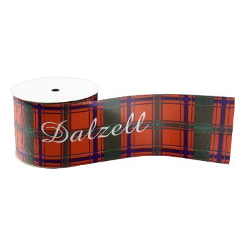 Dalzell Clan Plaid Scottish Tartan Grosgrain Ribbon by TheTartanShop at Zazzle