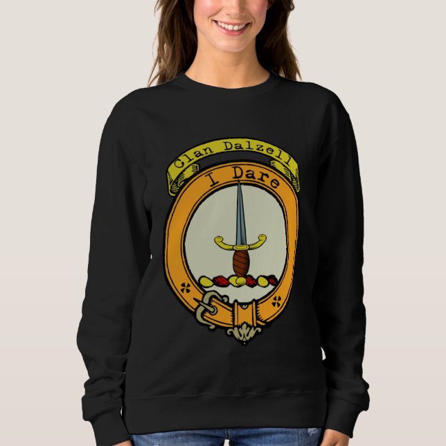 Dalzell Clan Scottish Crest Sweatshirt (Front)