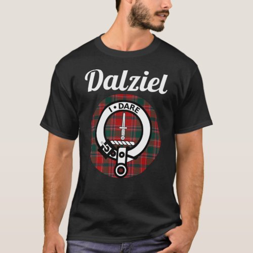 Dalziel Clan Scottish Name Coat Of Arms Tartan T_Shirt