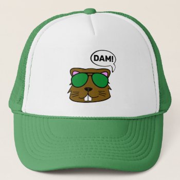 Dam Beaver Trucker Hat by PunHouse at Zazzle