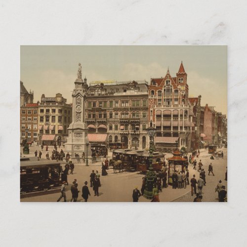 Dam Square Amsterdam Netherlands Postcard